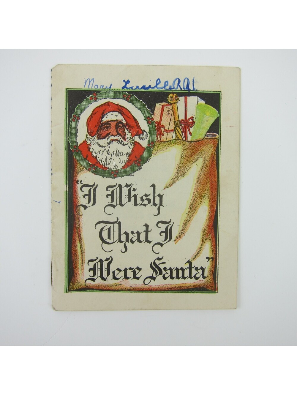 Vintage JC Penney Christmas Premium Children's Story Booklet I Wish I Were Santa